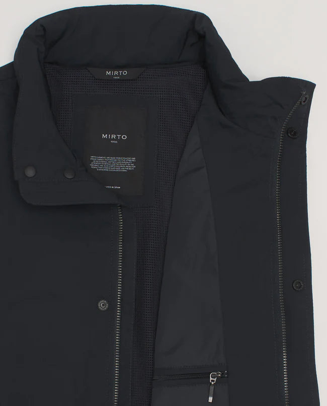 ABRIGO BEIGE/AZUL MIRTO