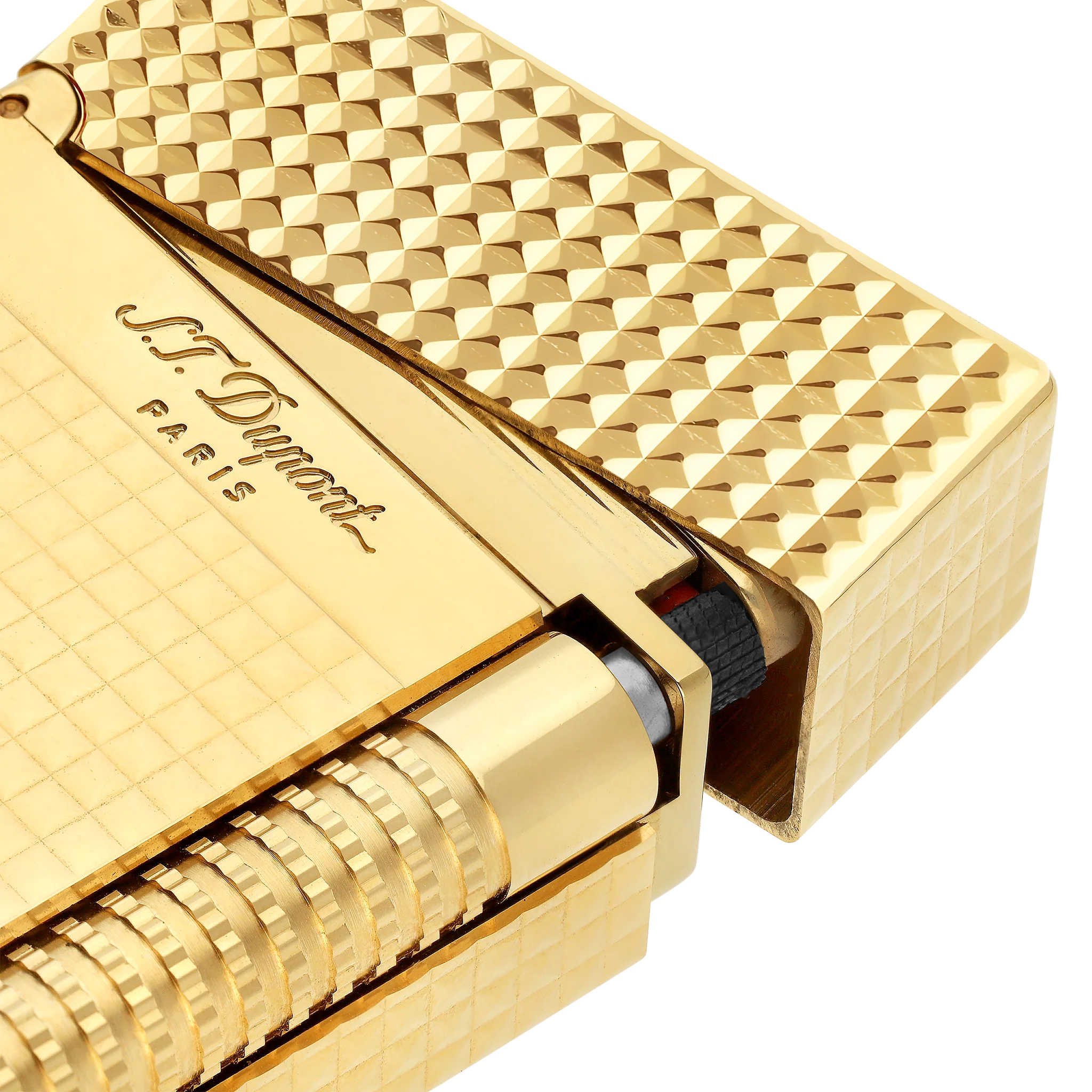 Diamond head Lighter golden