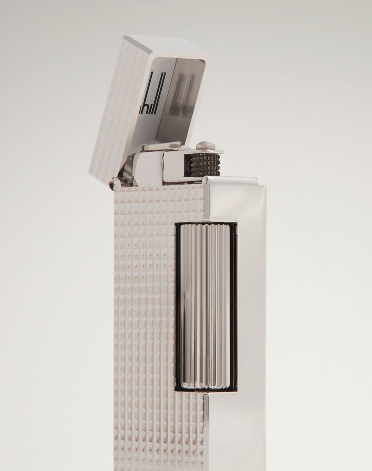 Hobnail Rollagas Lighter Silver
