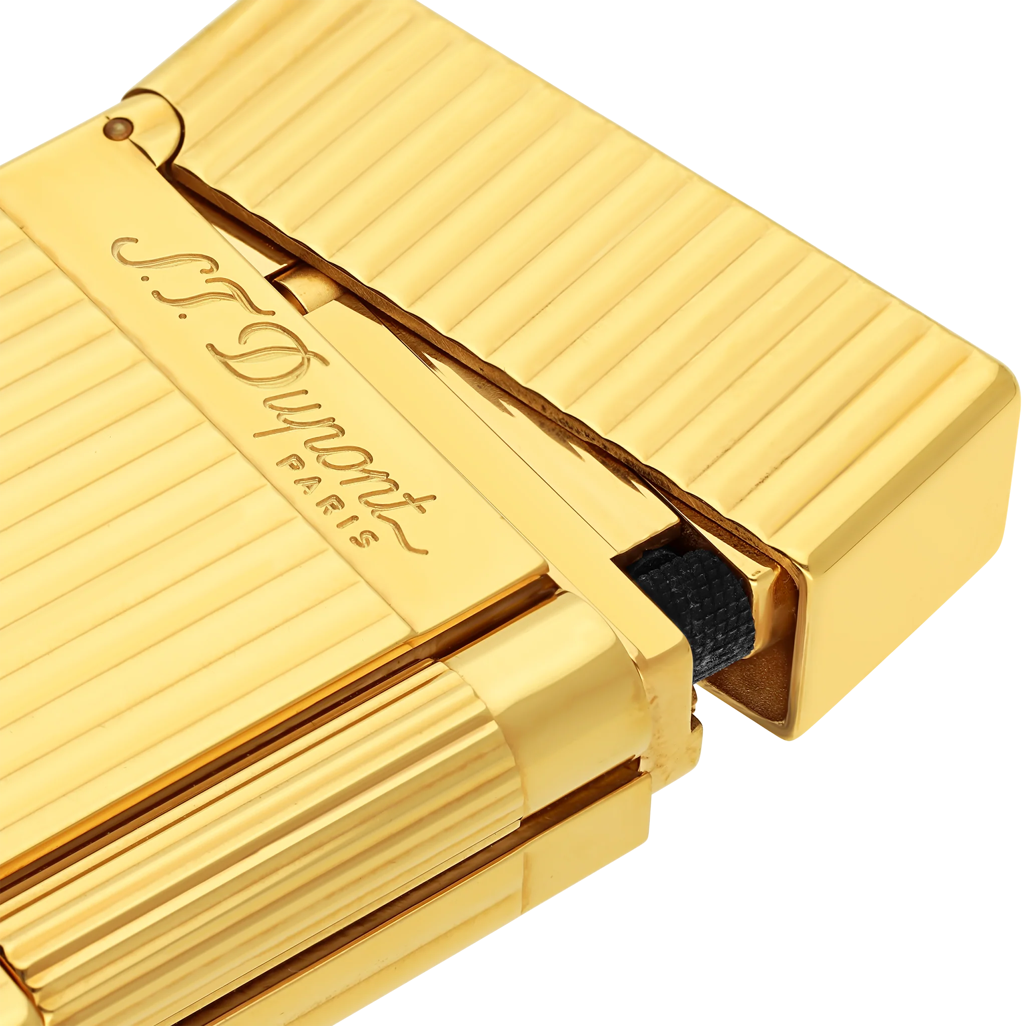Guilloche lighter golden