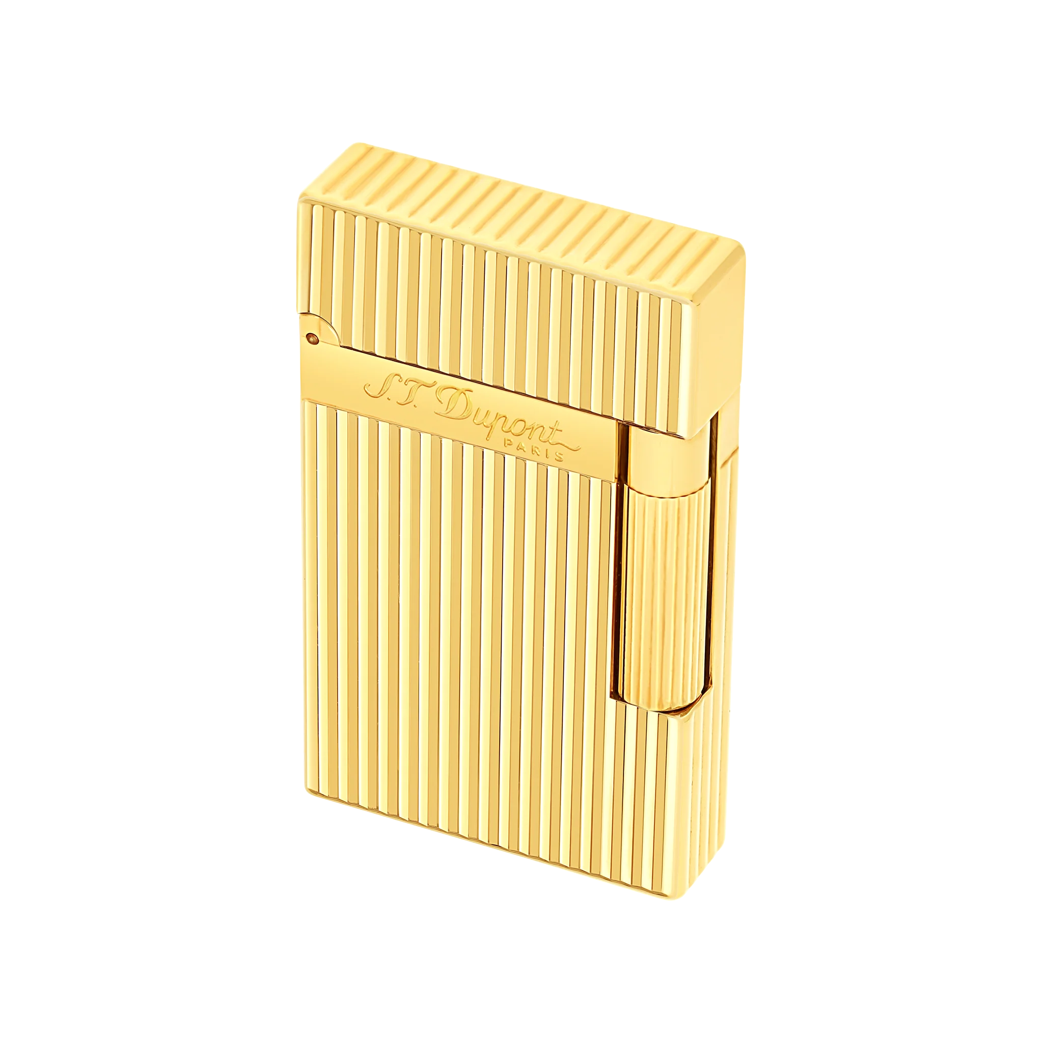 Guilloche lighter golden
