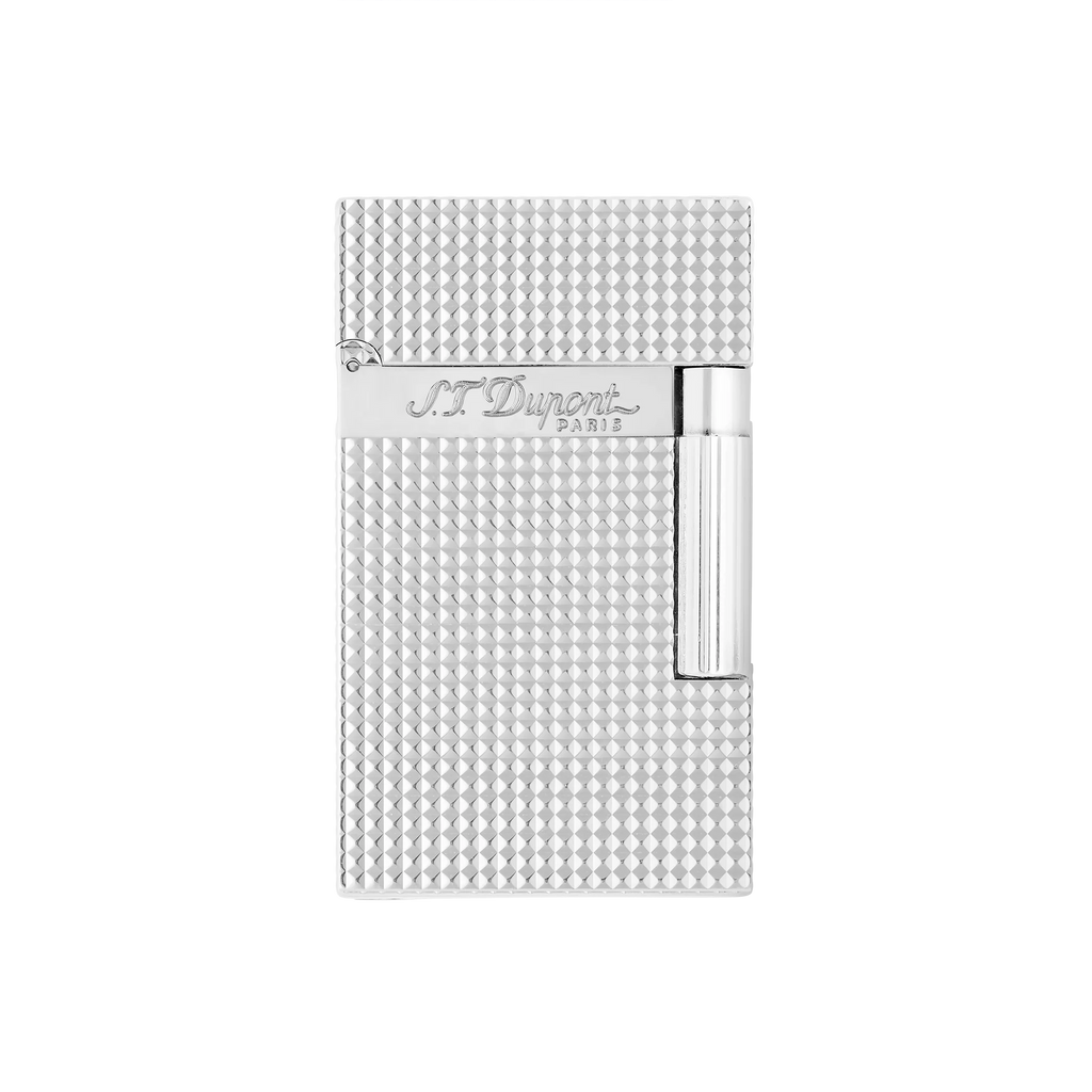 Guilloche lighter silver