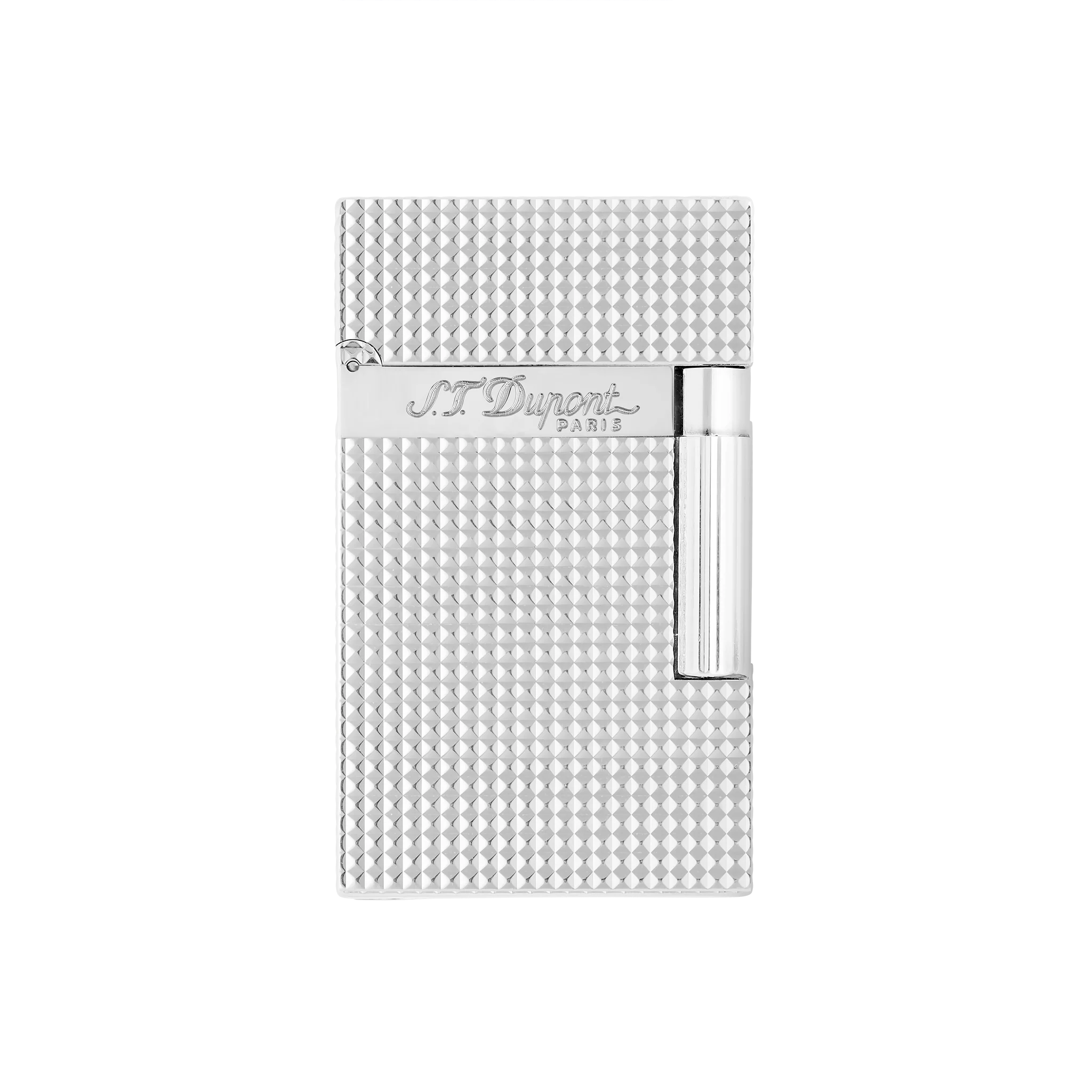 Guilloche lighter silver