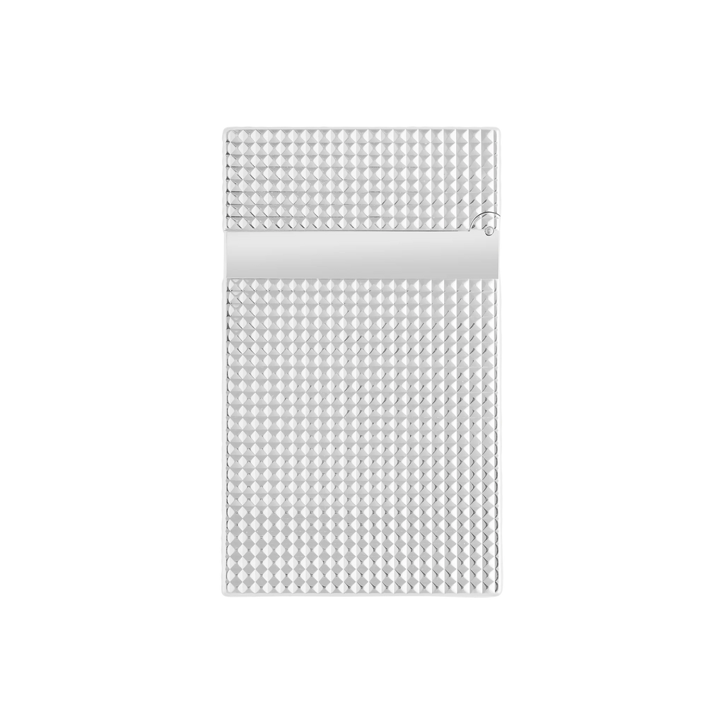 Guilloche lighter silver
