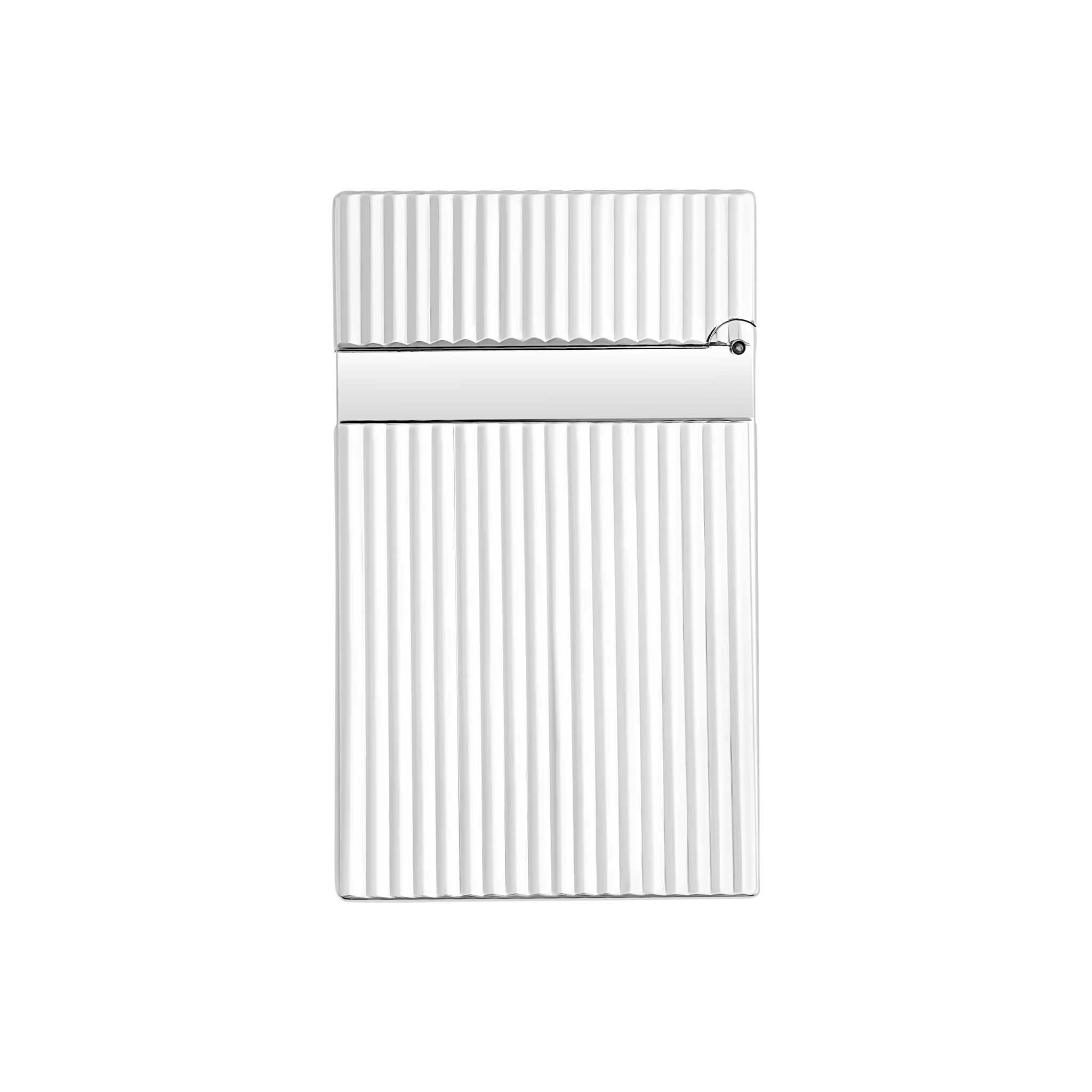 Guilloche lighter silver
