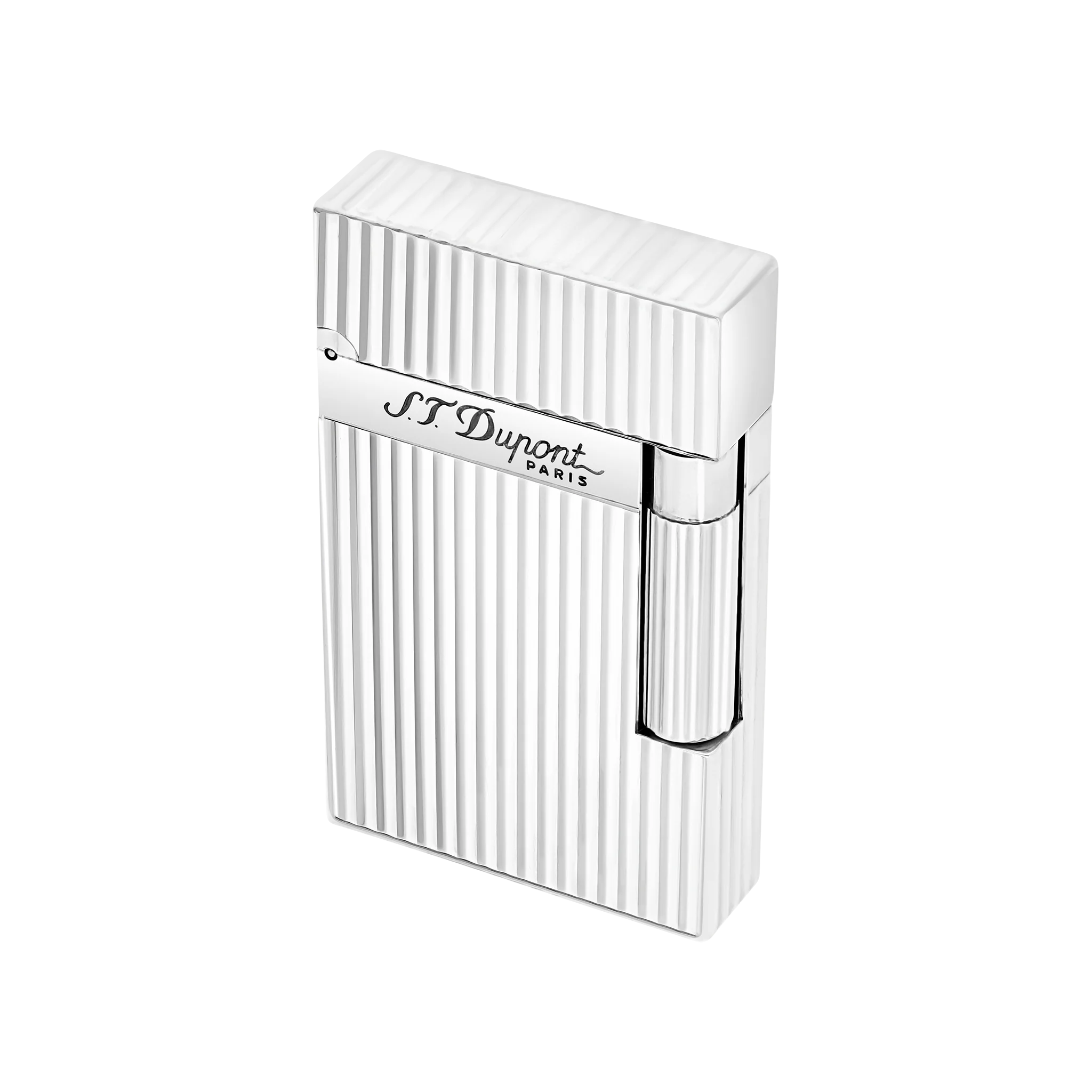 Guilloche lighter silver