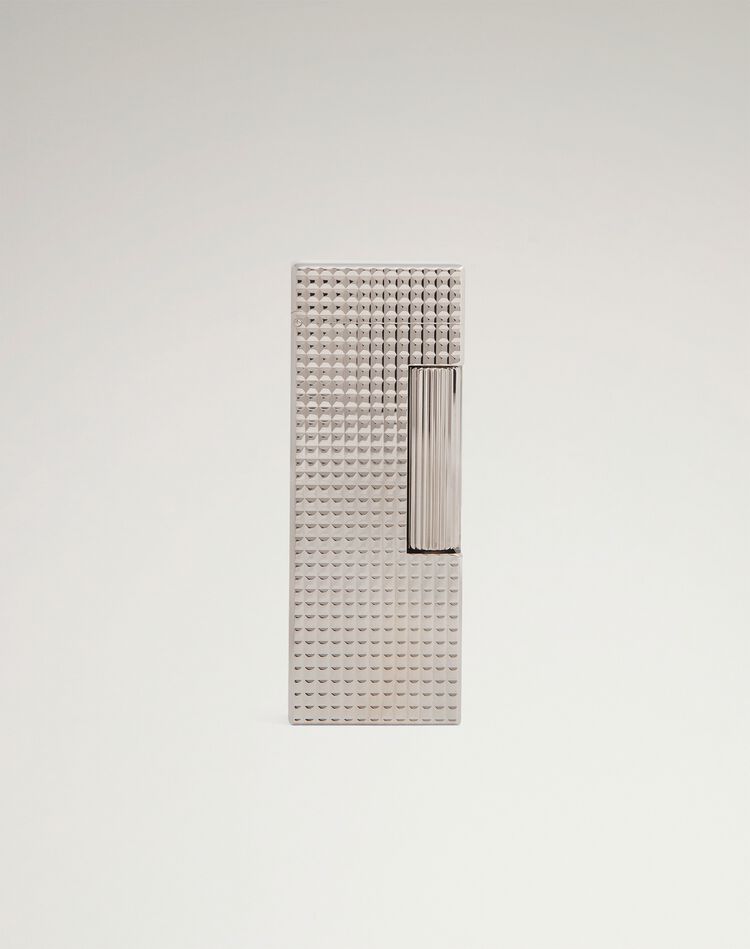 Hobnail Rollagas Lighter Silver